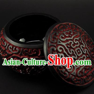 Traditional Chinese Handmade Lacquerware Carving I go Box Craft