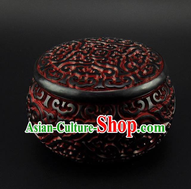 Traditional Chinese Handmade Lacquerware Carving I go Box Craft Traditional Chinese Handmade Lacquerware Carving I go Box Craft