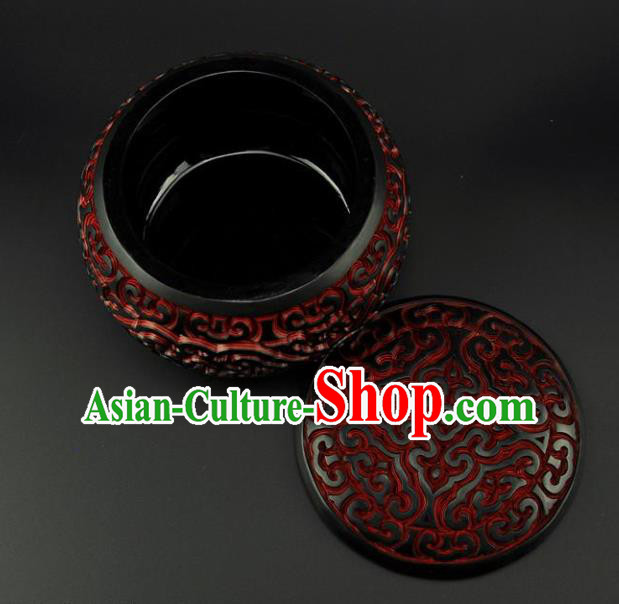 Traditional Chinese Handmade Lacquerware Carving I go Box Craft Traditional Chinese Handmade Lacquerware Carving I go Box Craft