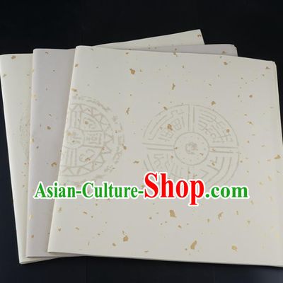 Traditional Chinese Classical Pattern Calligraphy White Scroll Paper Spring Festival Handmade Couplet Xuan Paper Craft
