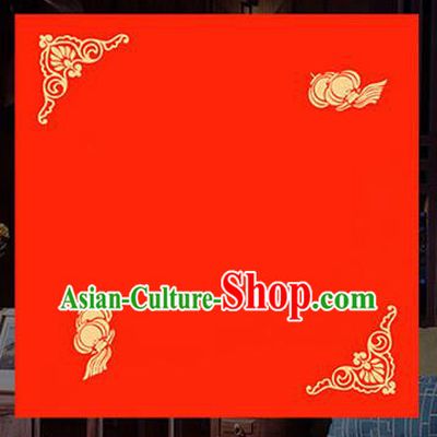 Traditional Chinese Wedding Red Batik Paper Spring Festival Handmade Classical Palace Lantern Pattern Couplet Paper Craft