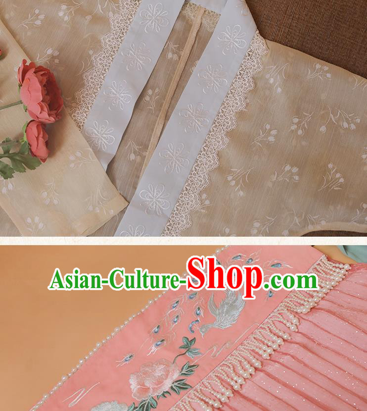 Chinese Ancient Peri Costumes Traditional Hanfu Dress Tang Dynasty Princess Garment Chinese Ancient Peri Costumes Traditional Hanfu Dress Tang Dynasty Princess Garment