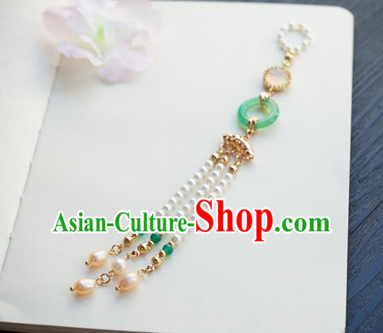 Chinese Classical Jewelry Accessories Ancient Hanfu Green Ring Brooch Beads Tassel Pendant Chinese Classical Jewelry Accessories Ancient Hanfu Green Ring Brooch Beads Tassel Pendant