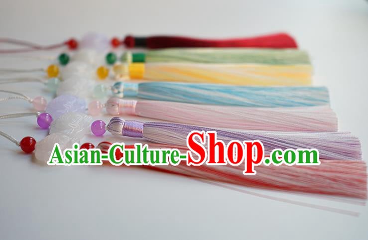 Chinese Classical Waist Accessories Ancient Hanfu White Lotus Tassel Pendant Chinese Classical Waist Accessories Ancient Hanfu White Lotus Tassel Pendant