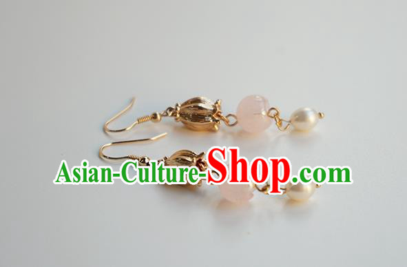 Handmade Chinese Classical Ear Accessories Ancient Hanfu Convallaria Earrings
