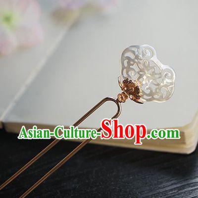 Chinese Classical Hanfu Court Hair Clip Hair Accessories Handmade Ancient Song Dynasty Golden Hairpin for Women
