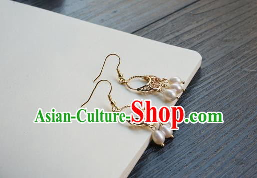 Handmade Chinese Ear Accessories Ancient Women Hanfu Eardrop Classical Cheongsam Pearls Tassel Earrings Handmade Chinese Ear Accessories Ancient Women Hanfu Eardrop Classical Cheongsam Pearls Tassel Earrings