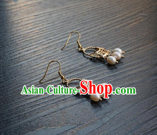 Handmade Chinese Ear Accessories Ancient Women Hanfu Eardrop Classical Cheongsam Pearls Tassel Earrings Handmade Chinese Ear Accessories Ancient Women Hanfu Eardrop Classical Cheongsam Pearls Tassel Earrings