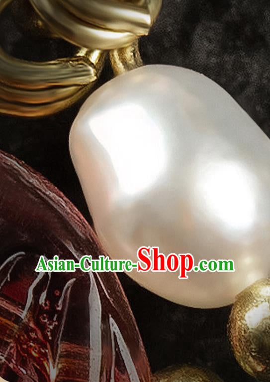 Handmade Chinese Court Women Long Tassel Ear Accessories Classical Eardrop Hanfu Earrings