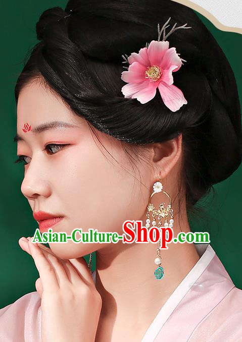 Handmade Chinese Ear Accessories Classical Eardrop Ancient Women Hanfu Tassel Earrings Handmade Chinese Ear Accessories Classical Eardrop Ancient Women Hanfu Tassel Earrings