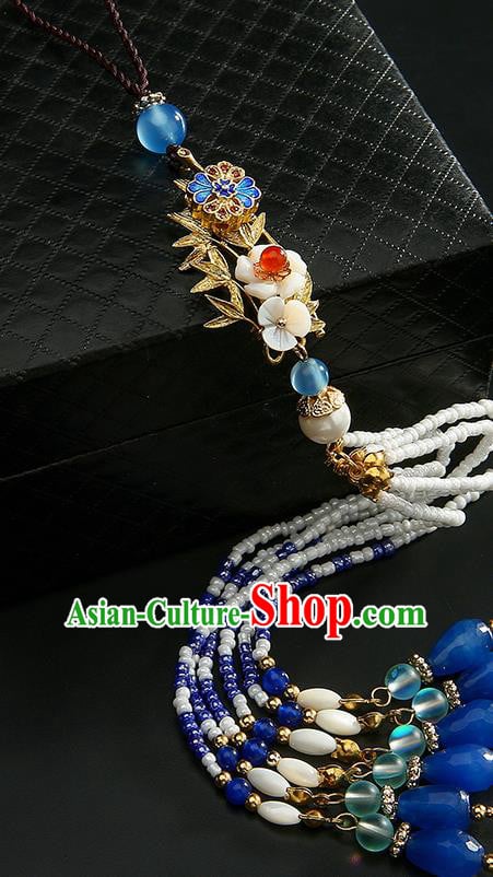 Chinese Classical Hanfu Golden Bamboo Leaf Waist Accessories Ancient Princess Beads Tassel Belt Pendant Chinese Classical Hanfu Golden Bamboo Leaf Waist Accessories Ancient Princess Beads Tassel Belt Pendant