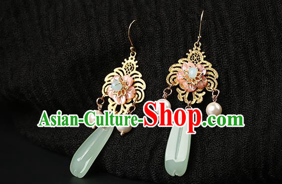 Handmade Chinese Bride Ear Accessories Classical Eardrop Ancient Women Hanfu Earrings Handmade Chinese Bride Ear Accessories Classical Eardrop Ancient Women Hanfu Earrings
