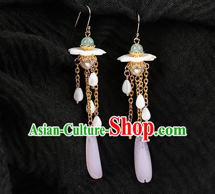 Handmade Chinese Ear Accessories Classical Eardrop Ancient Women Hanfu Flowers Tassel Earrings Handmade Chinese Ear Accessories Classical Eardrop Ancient Women Hanfu Flowers Tassel Earrings