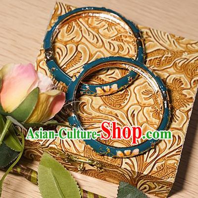 Chinese Classical Hanfu Enamel Bracelet Accessories Ancient Princess Bangle