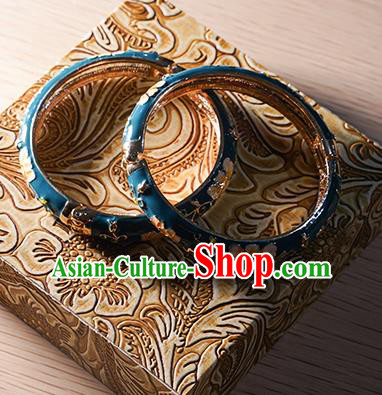 Chinese Classical Hanfu Enamel Bracelet Accessories Ancient Princess Bangle Chinese Classical Hanfu Enamel Bracelet Accessories Ancient Princess Bangle