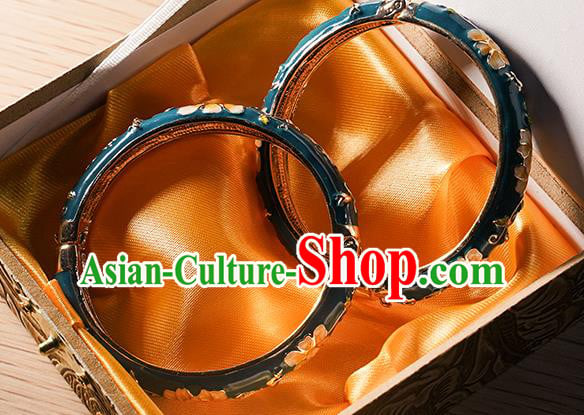 Chinese Classical Hanfu Enamel Bracelet Accessories Ancient Princess Bangle Chinese Classical Hanfu Enamel Bracelet Accessories Ancient Princess Bangle