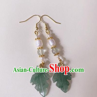 Handmade Chinese Classical Cheongsam Ear Accessories Eardrop Ancient Hanfu Beads Earrings