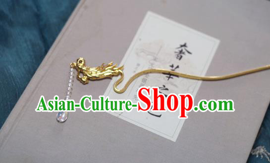 Chinese Ancient Empress Hairpins Hair Accessories Handmade Ming Dynasty Golden Phoenix Hair Stick Chinese Ancient Empress Hairpins Hair Accessories Handmade Ming Dynasty Golden Phoenix Hair Stick