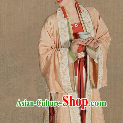 Chinese Ancient Imperial Concubine Hanfu Apparels Traditional Costumes Song Dynasty Palace Women Embroidered BeiZi Blouse and Skirt Full Set