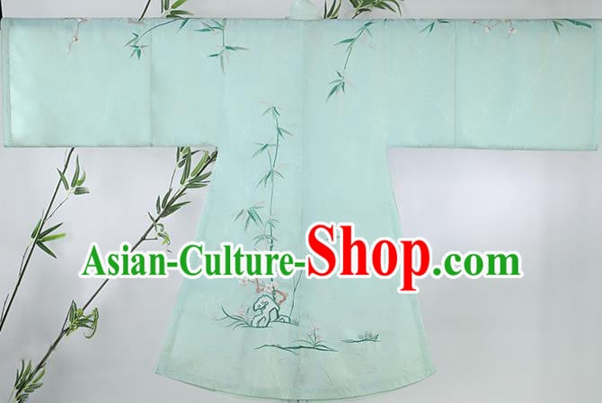 Chinese Ancient Princess Hanfu Dress Traditional Embroidered Blue Long Gown and Skirt Ming Dynasty Noble Lady Historical Costumes Complete Set Chinese Ancient Princess Hanfu Dress Traditional Embroidered Blue Long Gown and Skirt Ming Dynasty Noble Lady Historical Costumes Complete Set
