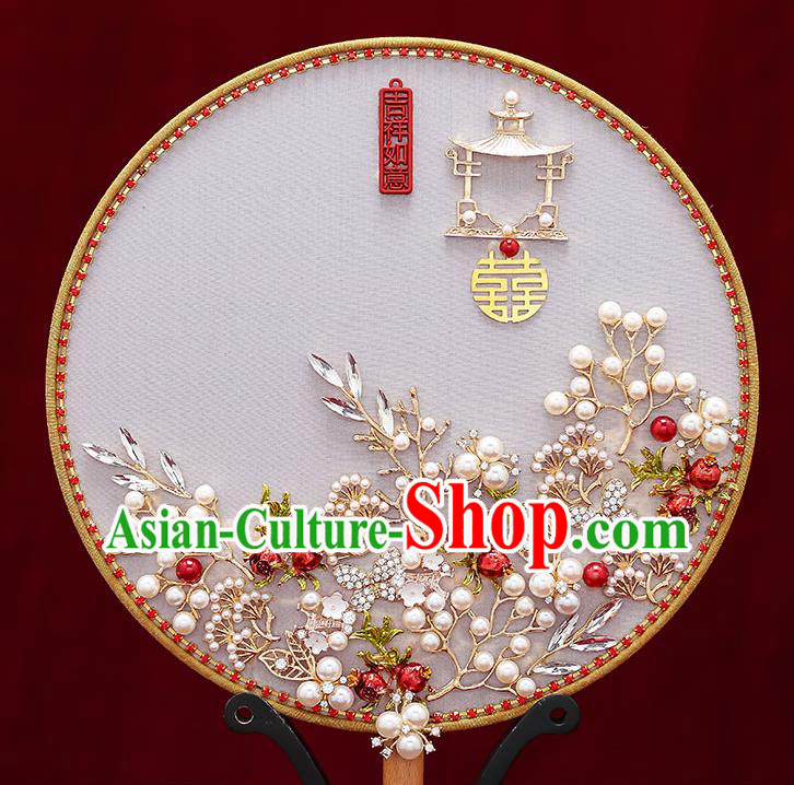 Chinese Handmade Wedding Palace Fans Classical Silk Fans Ancient Bride Round Fans Chinese Handmade Wedding Palace Fans Classical Silk Fans Ancient Bride Round Fans