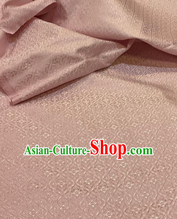 Chinese Traditional Wheat Flower Pattern Pink Silk Fabric Brocade Drapery Tang Suit Damask Material Chinese Traditional Wheat Flower Pattern Pink Silk Fabric Brocade Drapery Tang Suit Damask Material