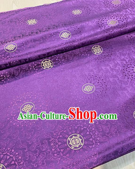 Chinese Traditional Fireworks Pattern Silk Fabric Tang Suit Damask Material Purple Brocade Drapery Chinese Traditional Fireworks Pattern Silk Fabric Tang Suit Damask Material Purple Brocade Drapery