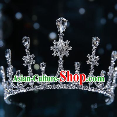 Handmade Baroque Hair Accessories Classical European Princess Accessories Wedding Bride Zircon Royal Crown