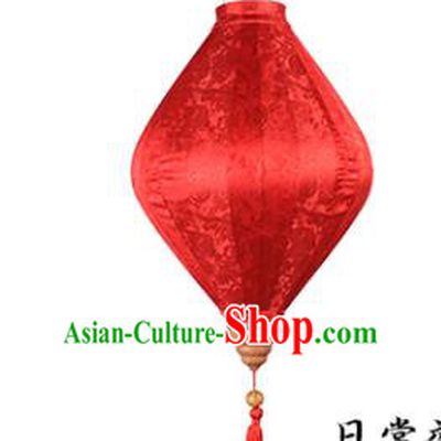 Chinese Traditional Bamboo Plum Pattern Red Silk Lanterns Handmade Hanging Lantern New Year Palace Lamp
