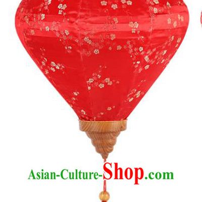 Chinese Traditional Red Silk Lanterns Handmade Hanging Lantern New Year Lamp
