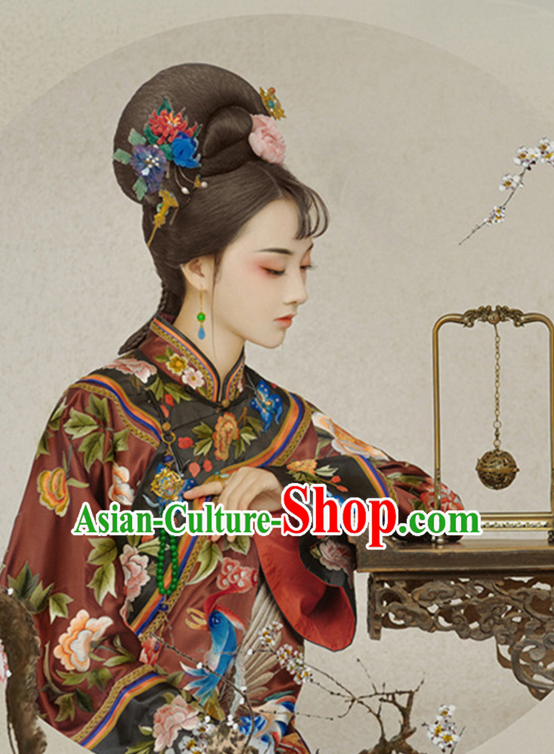 Ancient Chinese Empress Costume and Hair Accessories Complete Set Ancient Chinese Empress Costume and Hair Accessories Complete Set