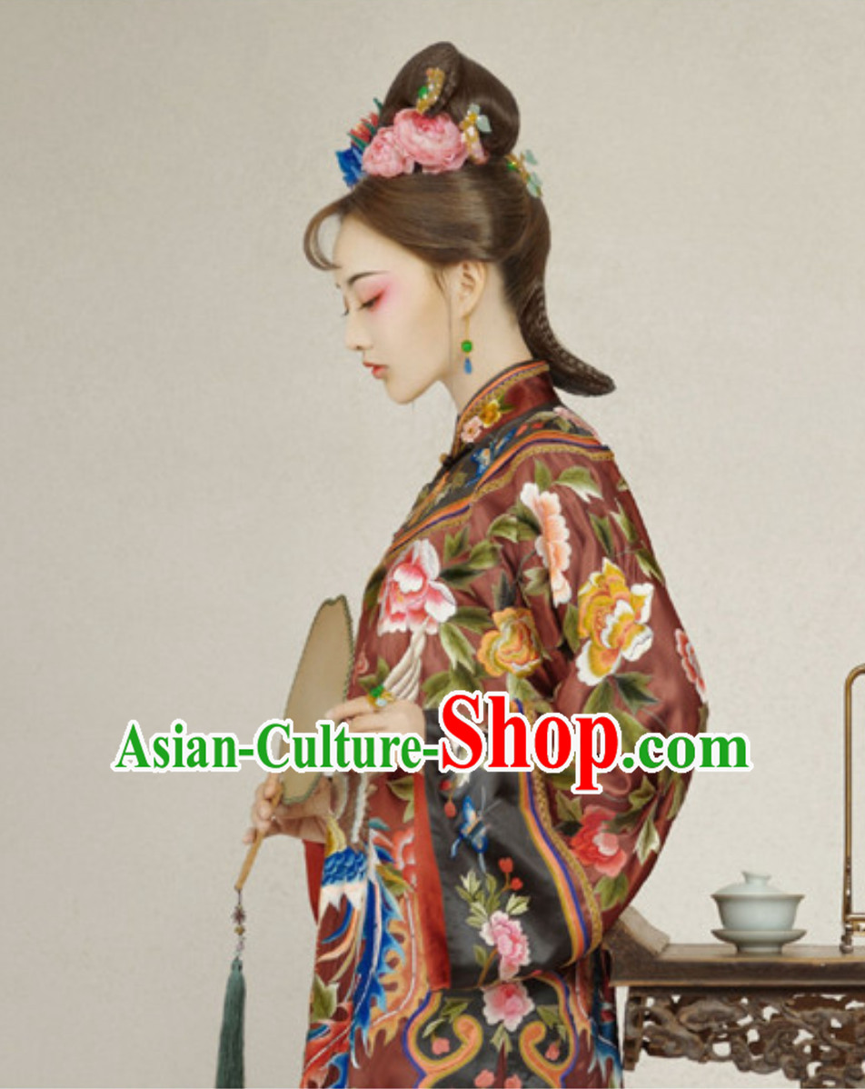 Ancient Chinese Empress Costume and Hair Accessories Complete Set Ancient Chinese Empress Costume and Hair Accessories Complete Set