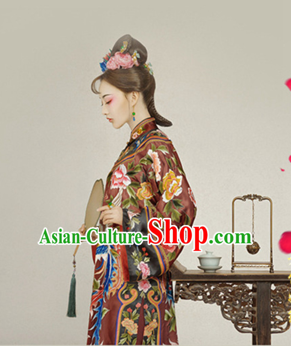 Ancient Chinese Empress Costume and Hair Accessories Complete Set Ancient Chinese Empress Costume and Hair Accessories Complete Set