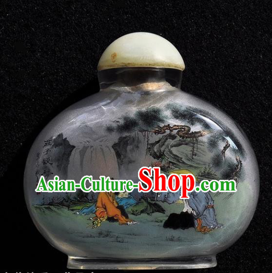 Chinese Handmade Snuff Bottle Traditional Inside Painting Poet Qu Yuan Snuff Bottles Artware Chinese Handmade Snuff Bottle Traditional Inside Painting Poet Qu Yuan Snuff Bottles Artware