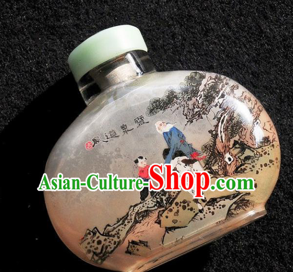 Chinese Handmade Snuff Bottle Traditional Inside Painting Eight Immortals Snuff Bottles Artware Chinese Handmade Snuff Bottle Traditional Inside Painting Eight Immortals Snuff Bottles Artware