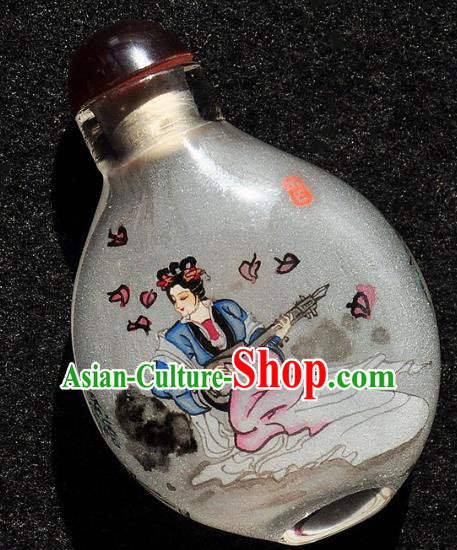 Chinese Handmade Snuff Bottle Traditional Inside Painting Court Lady Snuff Bottles Artware Chinese Handmade Snuff Bottle Traditional Inside Painting Court Lady Snuff Bottles Artware