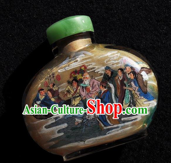 Chinese Handmade Immortals Snuff Bottle Traditional Inside Painting Gods Snuff Bottles Artware Chinese Handmade Immortals Snuff Bottle Traditional Inside Painting Gods Snuff Bottles Artware