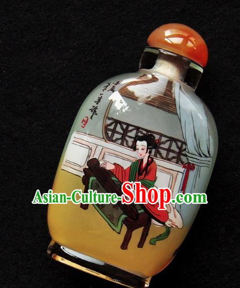 Chinese Handmade Snuff Bottle Traditional Inside Painting Young Lady Snuff Bottles Artware Chinese Handmade Snuff Bottle Traditional Inside Painting Young Lady Snuff Bottles Artware
