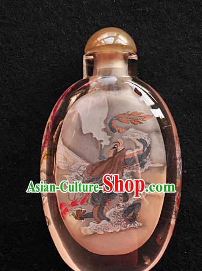 Chinese Handmade Snuff Bottle Traditional Inside Painting Phoenix Goddess Snuff Bottles Artware