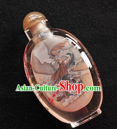 Chinese Handmade Snuff Bottle Traditional Inside Painting Phoenix Goddess Snuff Bottles Artware