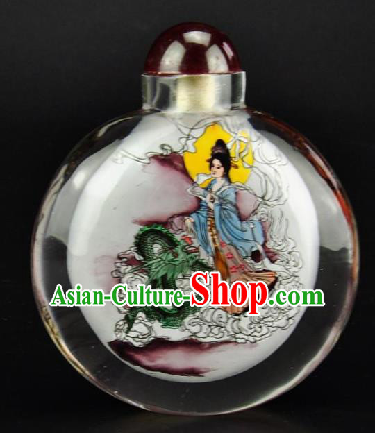 Chinese Handmade Beauty Snuff Bottle Craft Traditional Inside Painting Palace Lady Snuff Bottles Artware Chinese Handmade Beauty Snuff Bottle Craft Traditional Inside Painting Palace Lady Snuff Bottles Artware