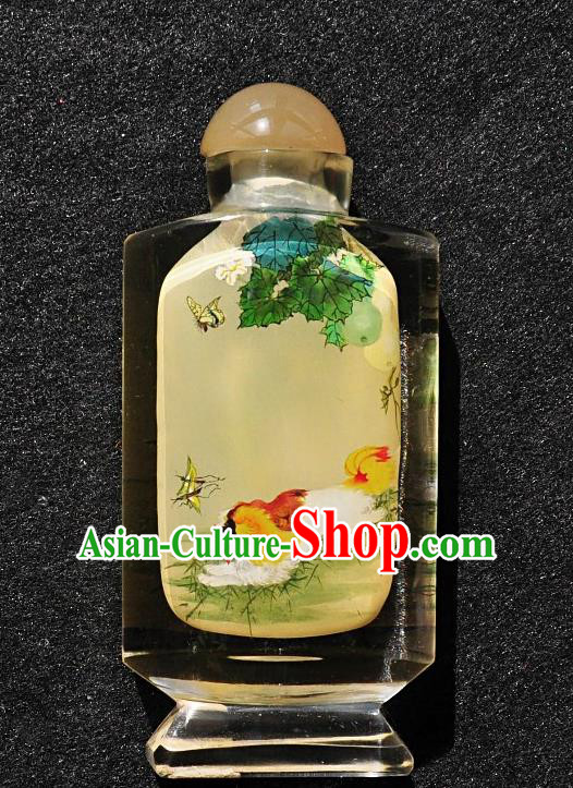Chinese Handmade Glass Snuff Bottle Craft Traditional Inside Painting Dogs Snuff Bottles Artware Chinese Handmade Glass Snuff Bottle Craft Traditional Inside Painting Dogs Snuff Bottles Artware