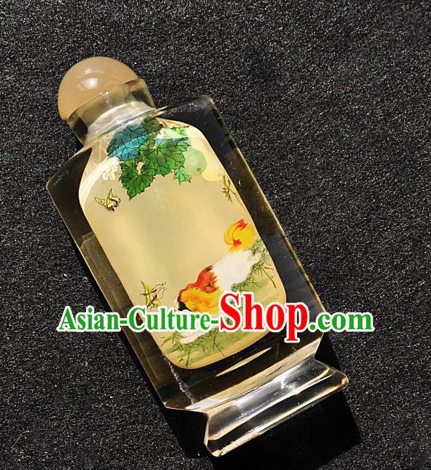 Chinese Handmade Glass Snuff Bottle Craft Traditional Inside Painting Dogs Snuff Bottles Artware Chinese Handmade Glass Snuff Bottle Craft Traditional Inside Painting Dogs Snuff Bottles Artware