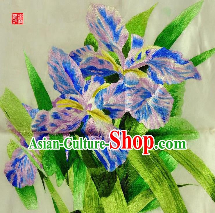 Traditional Chinese Embroidered Orchid Fabric Patches Hand Embroidering Applique Suzhou Embroidery Silk Accessories Traditional Chinese Embroidered Orchid Fabric Patches Hand Embroidering Applique Suzhou Embroidery Silk Accessories
