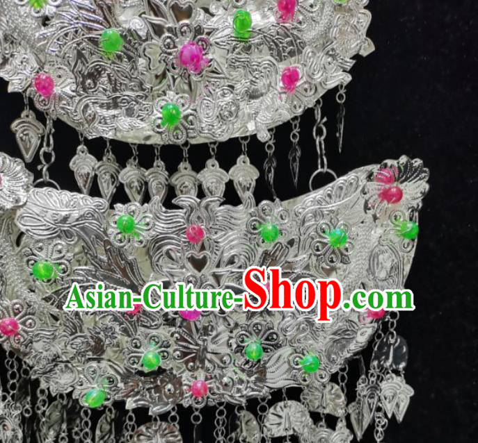 Chinese Handmade Ethnic Women Jewelry Accessories Miao Minority Silver Necklace Chinese Handmade Ethnic Women Jewelry Accessories Miao Minority Silver Necklace