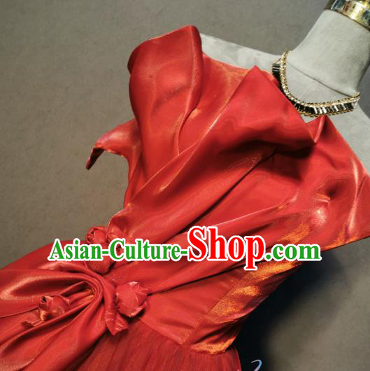 Compere Red Bubble Full Dress Evening Wear Chorus Singer Costumes Annual Meeting Clothing Compere Red Bubble Full Dress Evening Wear Chorus Singer Costumes Annual Meeting Clothing