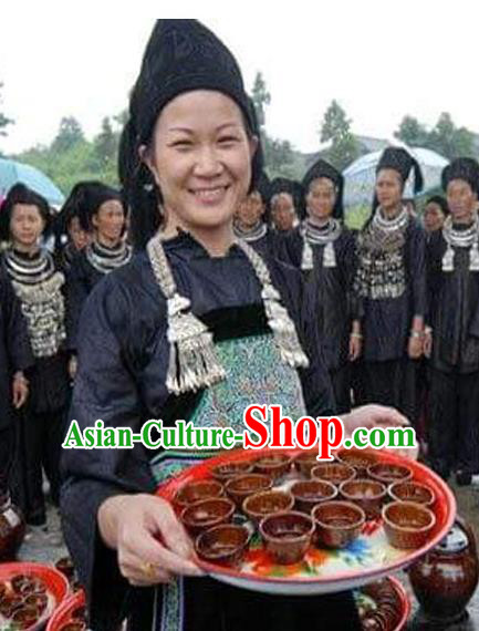 China Traditional Dong Minority Nationality Folk Dance Necklace Ethnic Accessories Butterfly Necklet China Traditional Dong Minority Nationality Folk Dance Necklace Ethnic Accessories Butterfly Necklet