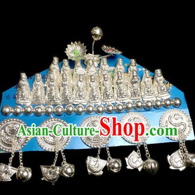 China Guizhou Miao Ethnic Hat Decorations Handmade Miao Minority Children Headwear