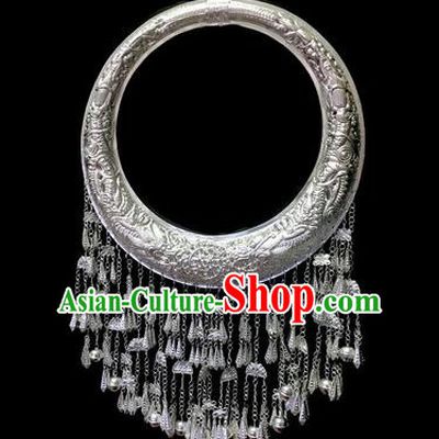 China Miao Ethnic Stage Show Accessories Traditional Miao Minority Women Necklace