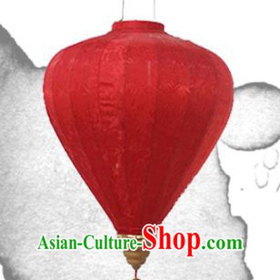 Handmade Chinese Jacquard Red Satin Palace Lanterns Traditional New Year Lantern Classical Festival Decoration Lamp